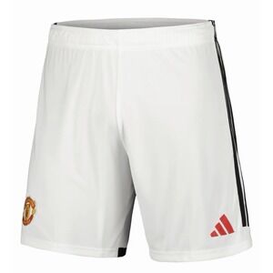 Adidas Manchester United Men Shorts White 2023-24 Home Soccer Jersey XL Man U